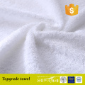 Soft touch skin protecting no chemic airline towel / white terry satin gear towel